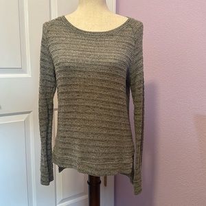 Knitted Sweater Harlowe & Graham Size M Women's Gray Sweater